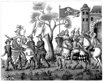 Entrada del Rey de Epinette, siglo XVI de Unbekannt