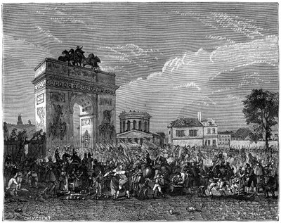 Entrada de la Guardia Nacional en París, después de la campaña prusiana, 1807 de Unbekannt