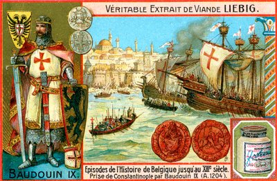 Episodios en la historia de Bélgica hasta el siglo XIII: Balduino I de Constantinopla, c1900 de Unbekannt