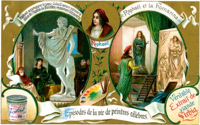 Episodios de la vida de pintores famosos: Rafael, c1900 de Unbekannt