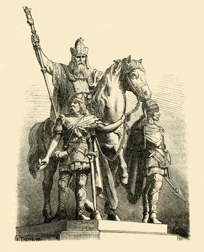 Estatua ecuestre de Carlomagno, París, 1890 de Unbekannt