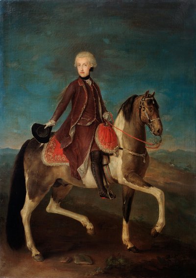 Retrato ecuestre de la emperatriz María Teresa de Austria 1717-1780, siglo XVIII de Unbekannt