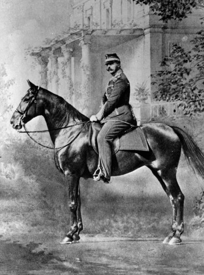 Retrato ecuestre del Zar Alejandro II de Rusia, c1861-c1865 de Unbekannt