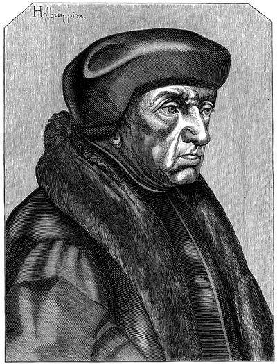 Erasmo 1469-1536, humanista y teólogo holandés, siglo XVI 1849 de Unbekannt
