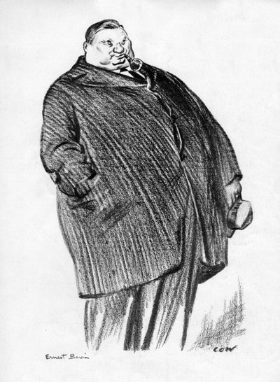 Ernest Bevin, político laborista británico, 1933 de Unbekannt