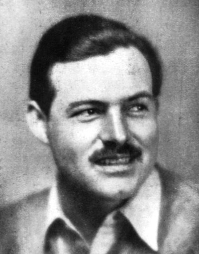 Ernest Hemingway 1899-1961, novelista estadounidense, principios del siglo XX de Unbekannt
