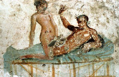 Mural erótico, Pompeya, Italia de Unbekannt
