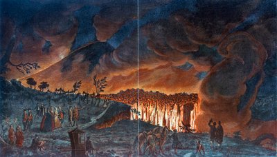 Erupción del Vesubio, 1776 de Unbekannt