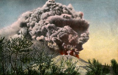 Erupción del Vesubio, Italia, abril de 1906 de Unbekannt