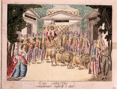 Es lebe Sarastro. El estreno de La flauta mágica de Mozart, 1790s de Unbekannt