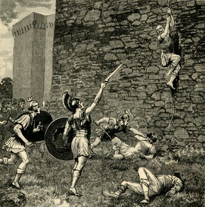 Escape de Mario el Joven en Praeneste, 1890 de Unbekannt