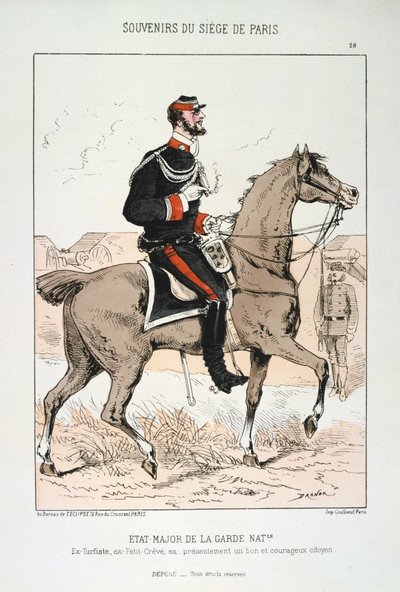 Estado Mayor de la Guardia Nacional, Sitio de París, Guerra Franco-Prusiana, 1870-1871 de Unbekannt