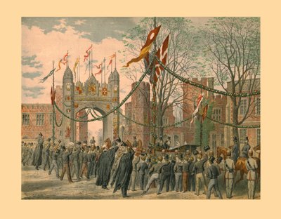 Eton School y el Arco de los Niños, 1863 de Unbekannt