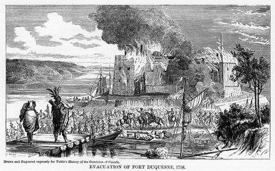 Evacuación de Fort Duquesne, 1758, 1877 de Unbekannt