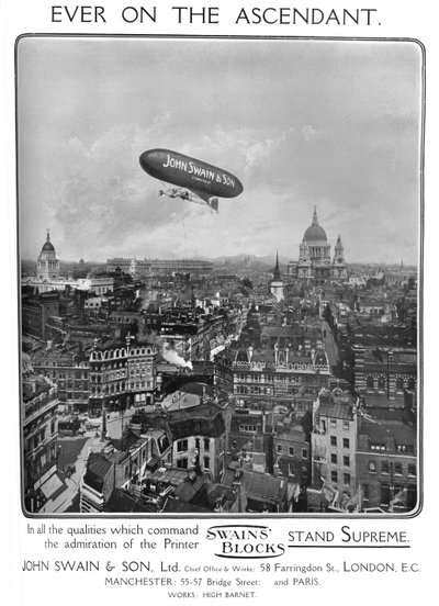 Siempre en ascenso - Anuncio de John Swain & Son, Ltd., 1909 de Unbekannt