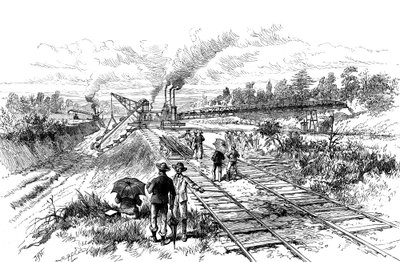 Excavando el Canal de Panamá, 1888 de Unbekannt