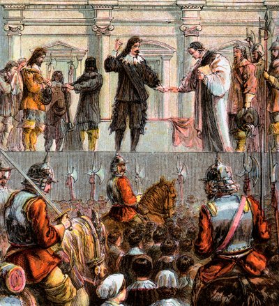 Ejecución de Carlos I, 1649, c1850 de Unbekannt