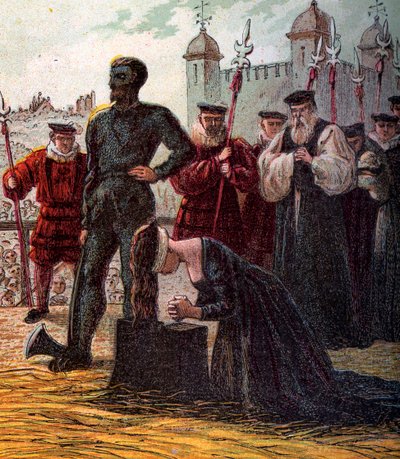 Ejecución de Lady Jane Grey, 1554, c1850 de Unbekannt