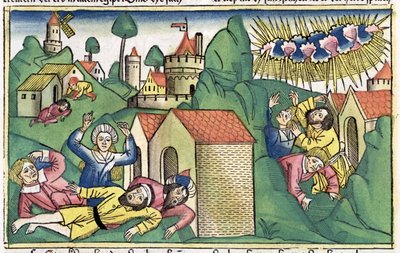 Éxodo 11:1-10: la muerte de los primogénitos, una de las Siete Plagas de Egipto de Unbekannt