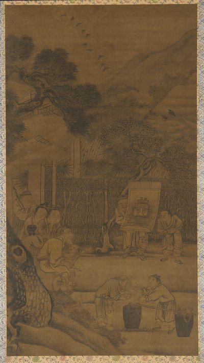 Expulsando demonios de la casa, dinastía Ming, siglo XVI de Unbekannt