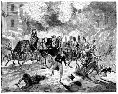 Explosión en la Rue de la Loi, París, Francia, 24 de diciembre de 1800 1882-1884 de Unbekannt