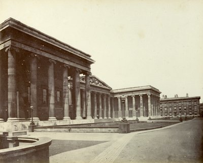 Exterior del Museo Británico, Great Russell Street, Londres, 1887 de Unbekannt