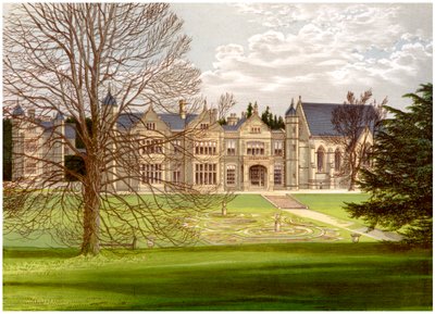 Casa Exton, Rutland, hogar del Conde de Gainsborough, c1880 de Unbekannt