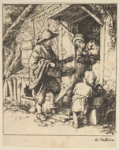 El comerciante de gafas, 1610-85 de Unbekannt