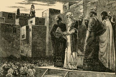 Esdras Leyendo la Ley a los Judíos, 1890 de Unbekannt