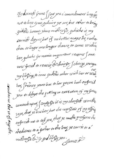 Facsímil de una carta, fechada el 10 de agosto de 1623, 1904 de Unbekannt