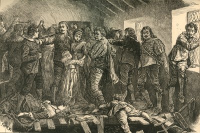 Derrumbe de la Capilla en Blackfriars de Unbekannt