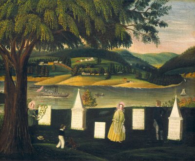 Cementerio familiar, c. 1840 de Unbekannt