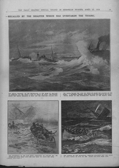 Naufragios famosos de antaño: Algunos desastres históricos en el mar, 20 de abril de 1912 de Unbekannt