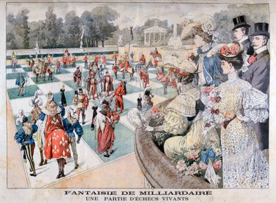 Fantasía de un multimillonario: un juego de ajedrez humano, 1904 de Unbekannt
