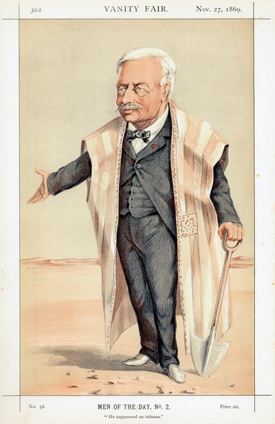 Ferdinand de Lesseps, diplomático y empresario francés, 1869 de Unbekannt