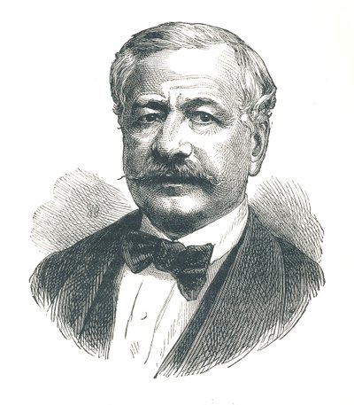 Ferdinand de Lesseps, diplomático francés y luego desarrollador del Canal de Suez, 1893 de Unbekannt