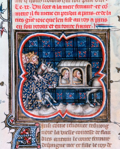 Fernando de Portugal tomado prisionero, c. 1212, 1375-1379 de Unbekannt