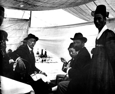 Festival en honor del Emperador de Japón, Corea, 1900 de Unbekannt