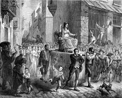 Festival de la Razón, París, 1793 1882-1884 de Unbekannt