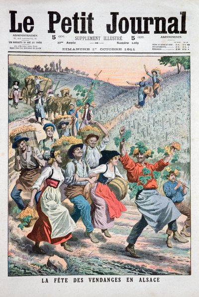 Festival de la vendimia en Alsacia, 1911 de Unbekannt