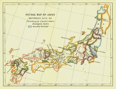 Mapa Feudal de Japón entre 1573-83, 1903 de Unbekannt