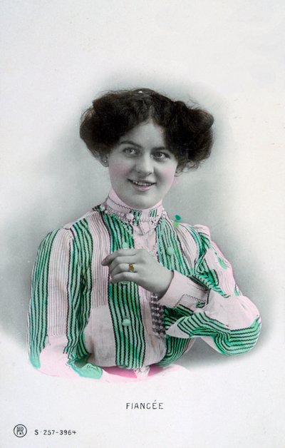 Prometida, postal francesa vintage, c1900 de Unbekannt