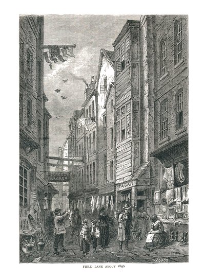 Field Lane alrededor de 1840 de Unbekannt