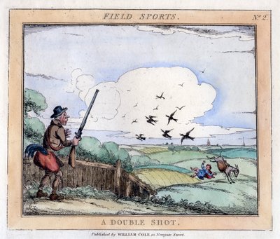 Deportes de campo: Un doble disparo, finales del siglo XVIII-principios del XIX de Unbekannt