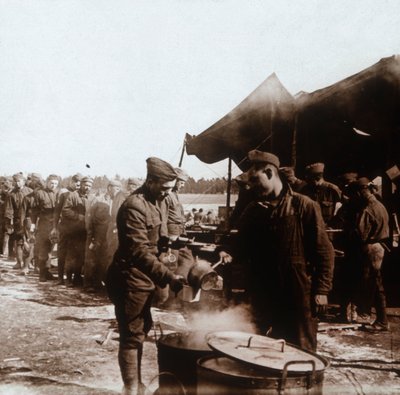Cocina de campaña en el campamento americano, Melette, Francia, c. 1914-c. 1918 de Unbekannt