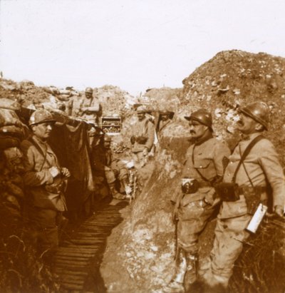 Unidad de combate, Ville-sur-Tourbe, norte de Francia, c1914-c1918 de Unbekannt