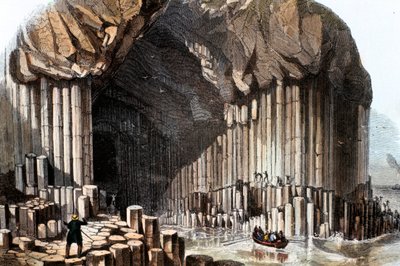 La cueva de Fingal, 1849 de Unbekannt