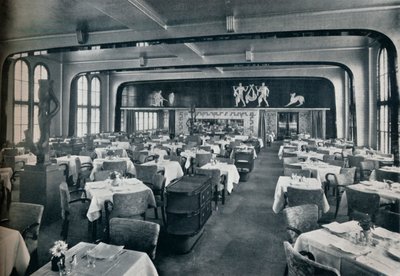 Salón comedor de primera clase a bordo del Victoria, 1931 de Unbekannt