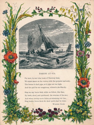 Pescando en el Mar por Walter Scott de Unbekannt