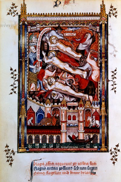 Flagelación de San Denis, San Rústico y San Eleuterio, 1317 de Unbekannt
